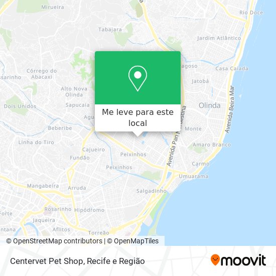 Centervet Pet Shop mapa