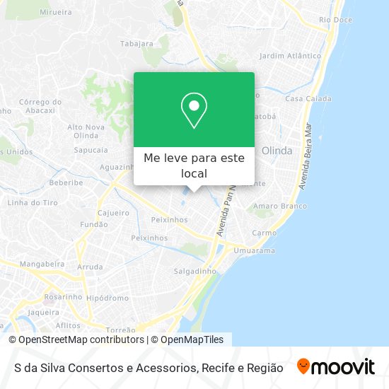 S da Silva Consertos e Acessorios mapa