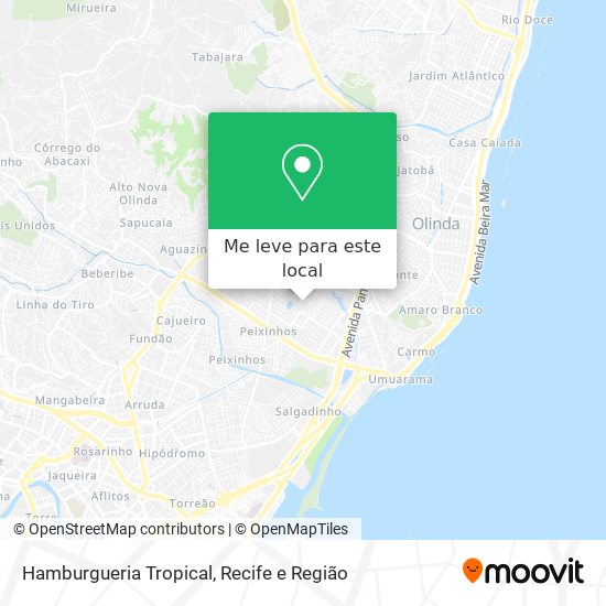 Hamburgueria Tropical mapa