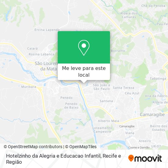 Hotelzinho da Alegria e Educacao Infantil mapa