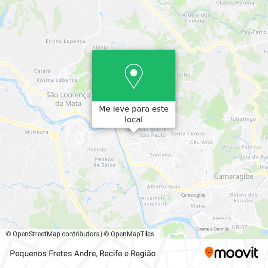 Pequenos Fretes Andre mapa