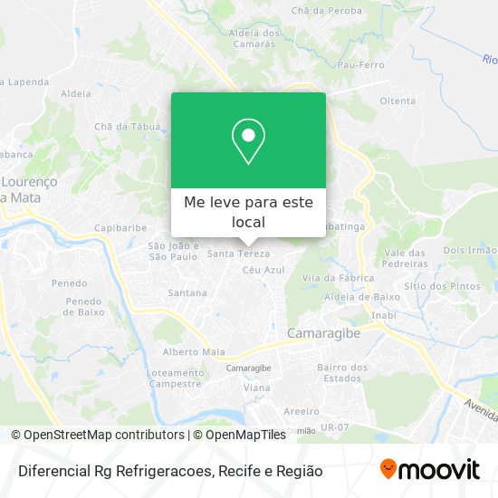 Diferencial Rg Refrigeracoes mapa
