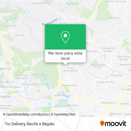 Tio Delivery mapa