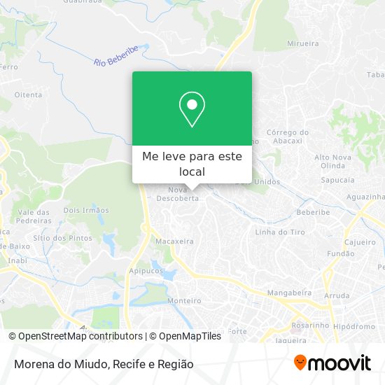 Morena do Miudo mapa