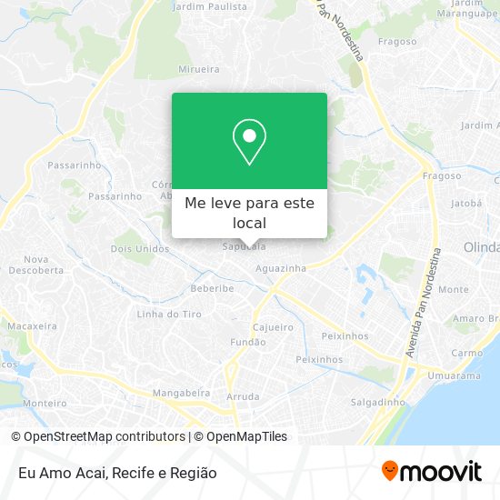 Eu Amo Acai mapa