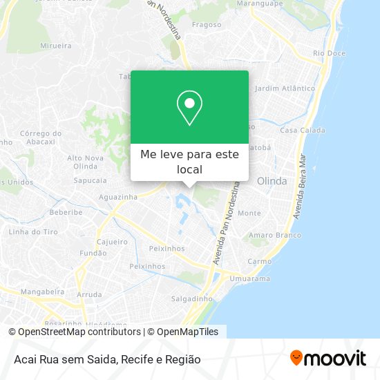 Acai Rua sem Saida mapa