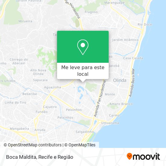 Boca Maldita mapa