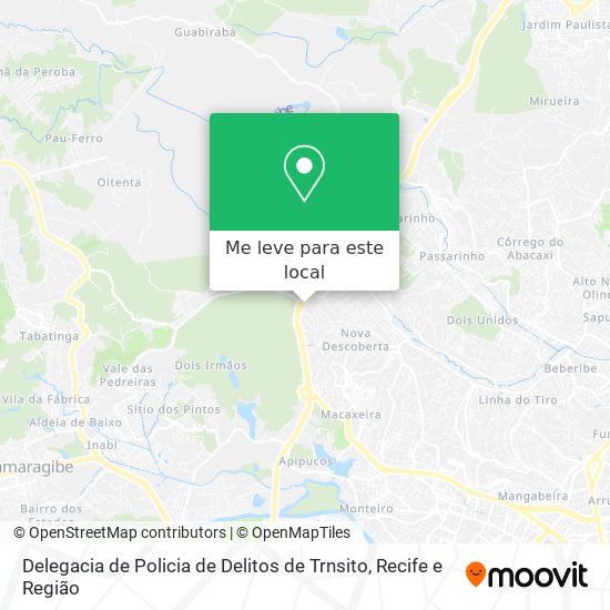 Delegacia de Policia de Delitos de Trnsito mapa