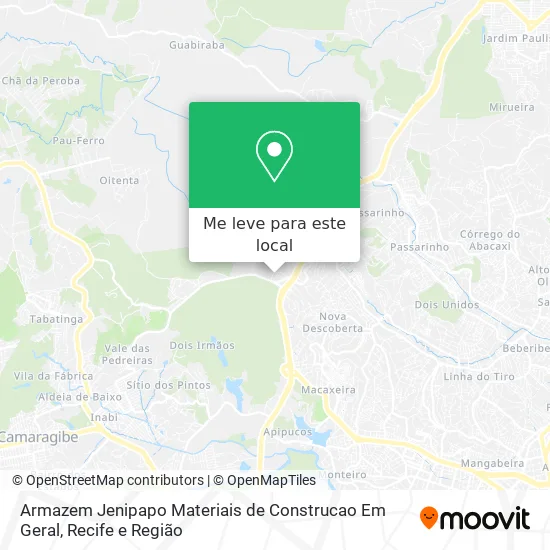 Armazem Jenipapo Materiais de Construcao Em Geral mapa
