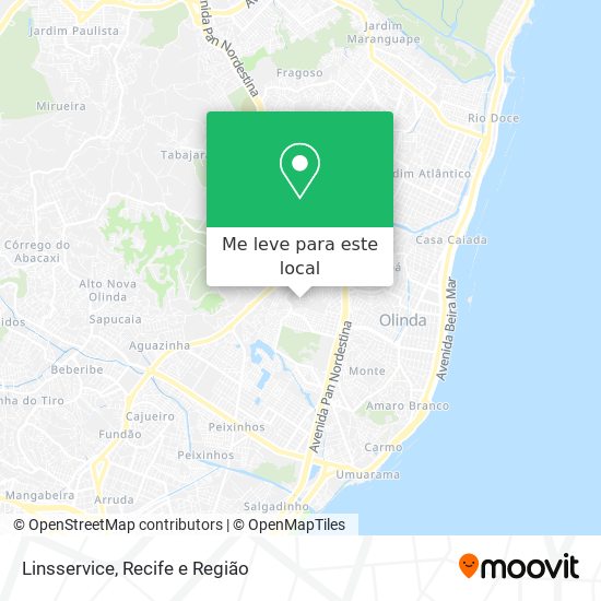 Linsservice mapa