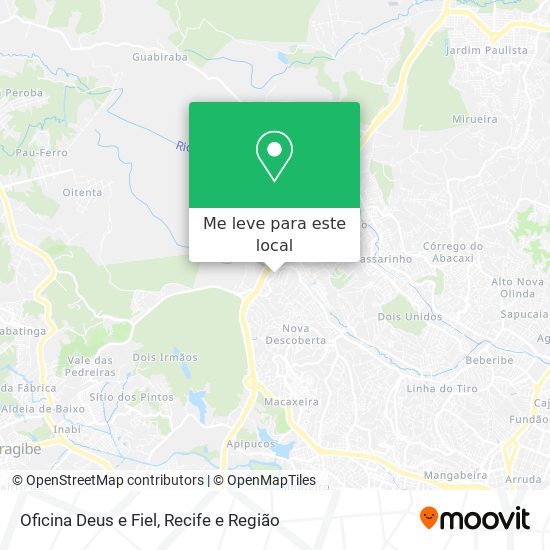 Oficina Deus e Fiel mapa