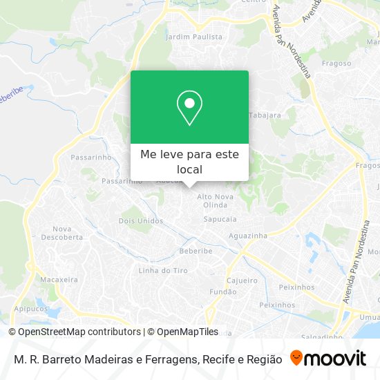 M. R. Barreto Madeiras e Ferragens mapa