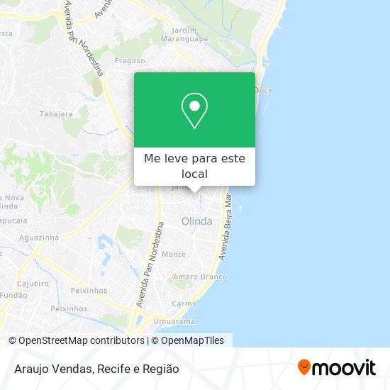 Araujo Vendas mapa
