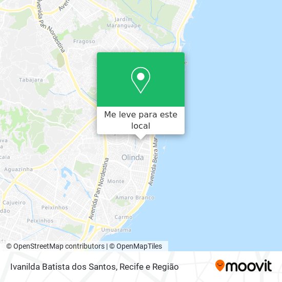 Ivanilda Batista dos Santos mapa