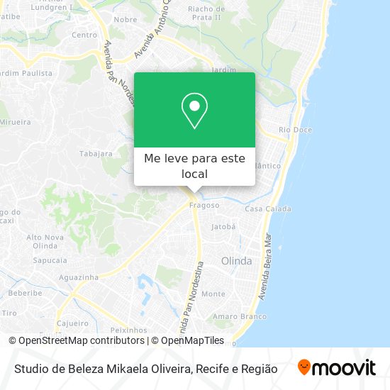 Studio de Beleza Mikaela Oliveira mapa