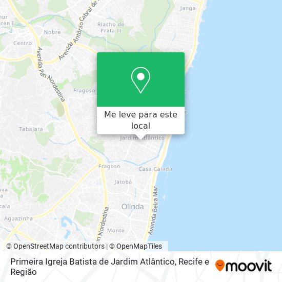 Primeira Igreja Batista de Jardim Atlântico mapa