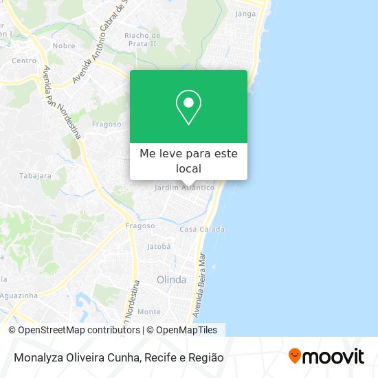 Monalyza Oliveira Cunha mapa