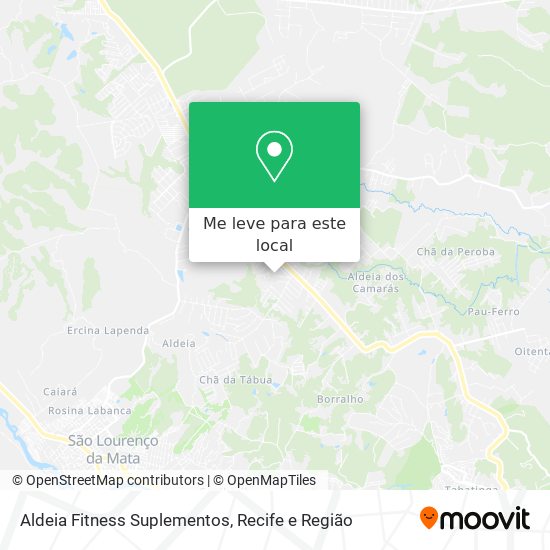 Aldeia Fitness Suplementos mapa