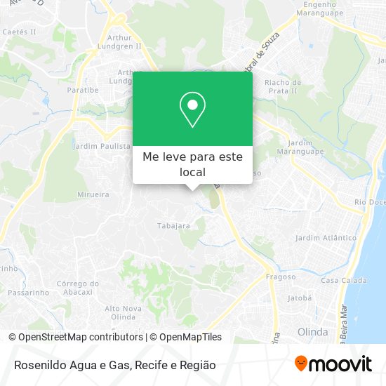Rosenildo Agua e Gas mapa