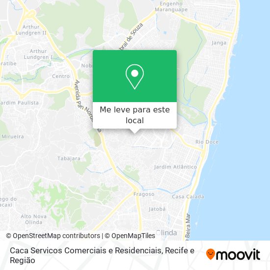 Caca Servicos Comerciais e Residenciais mapa