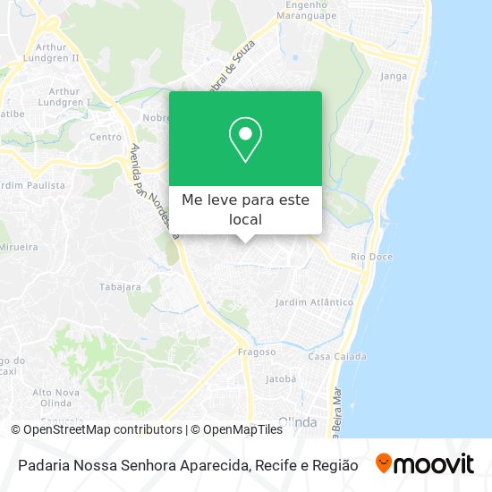 Padaria Nossa Senhora Aparecida mapa