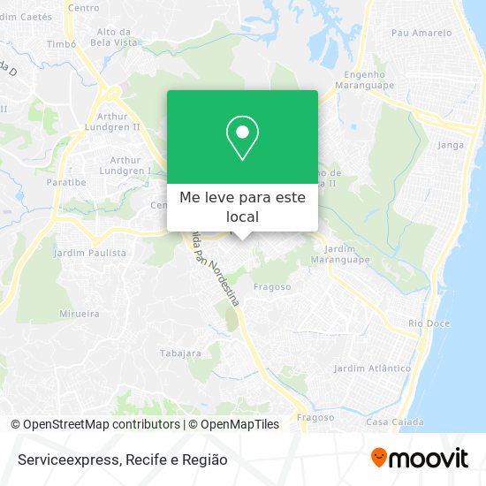 Serviceexpress mapa