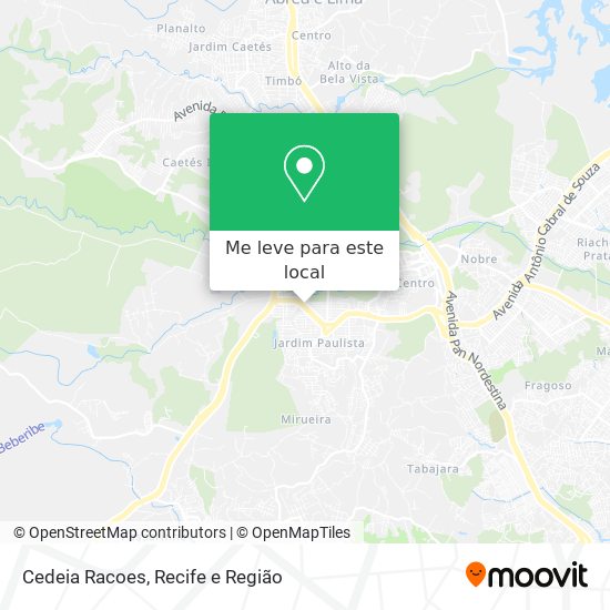 Cedeia Racoes mapa