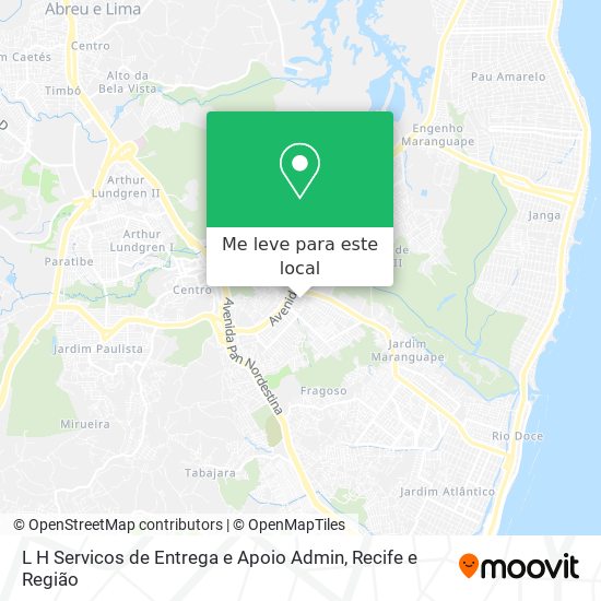 L H Servicos de Entrega e Apoio Admin mapa