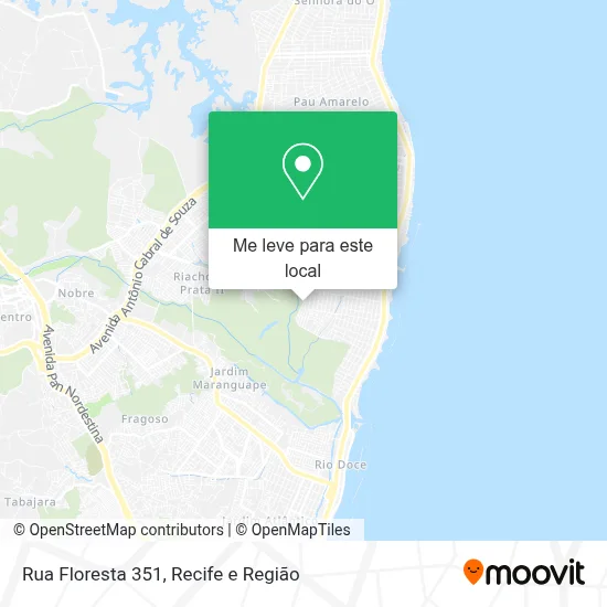Rua Floresta 351 mapa