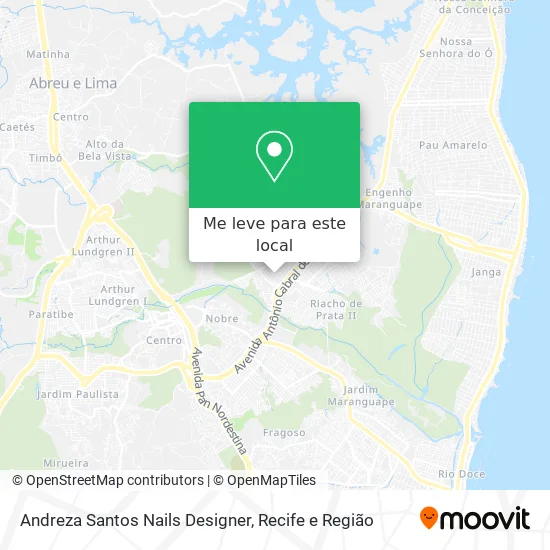 Andreza Santos Nails Designer mapa