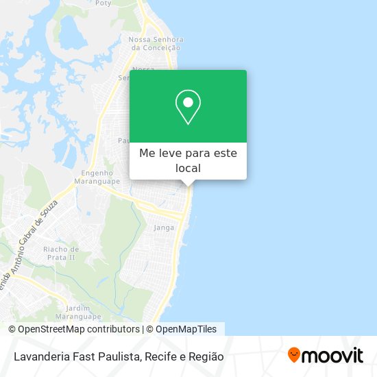 Lavanderia Fast Paulista mapa