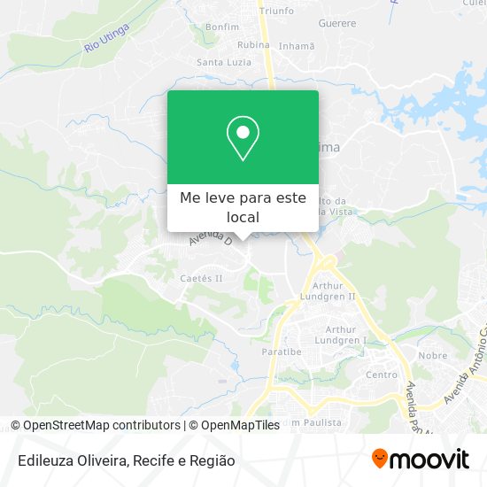Edileuza Oliveira mapa