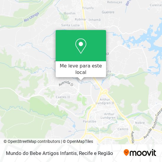 Mundo do Bebe Artigos Infantis mapa