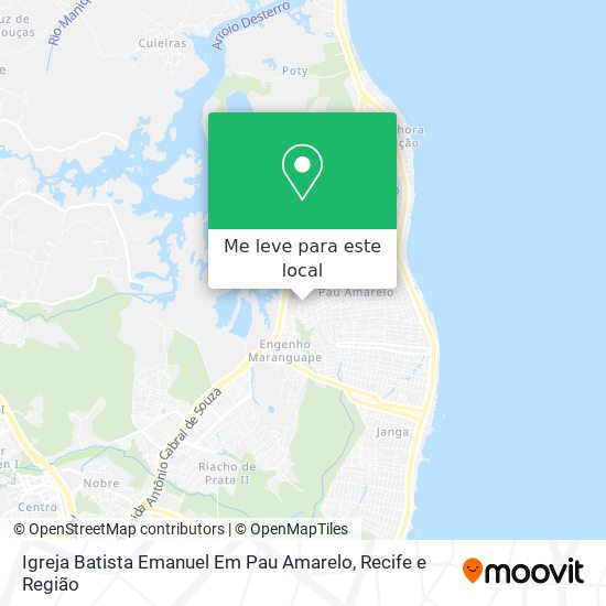 Igreja Batista Emanuel Em Pau Amarelo mapa