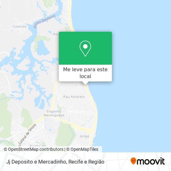 Jj Deposito e Mercadinho mapa