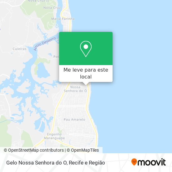 Gelo Nossa Senhora do O mapa