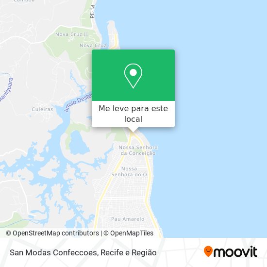 San Modas Confeccoes mapa