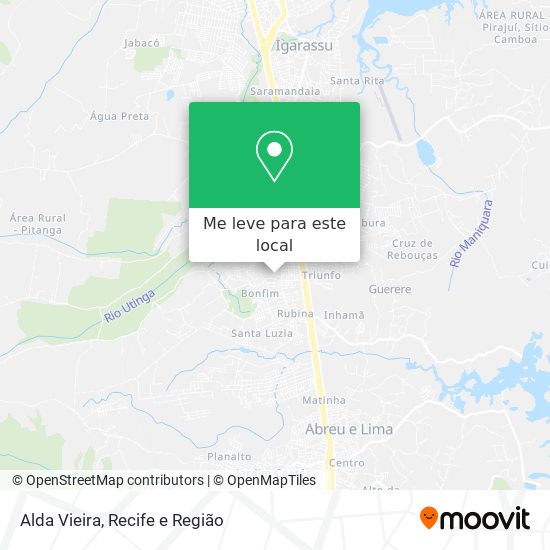 Alda Vieira mapa