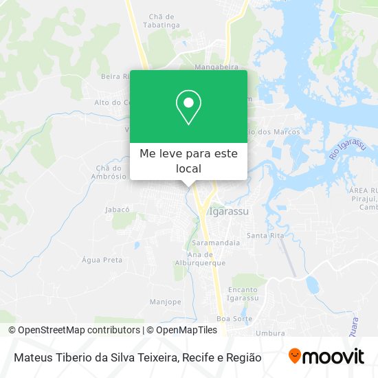 Mateus Tiberio da Silva Teixeira mapa