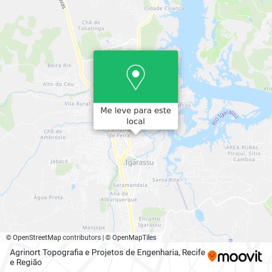 Agrinort Topografia e Projetos de Engenharia mapa