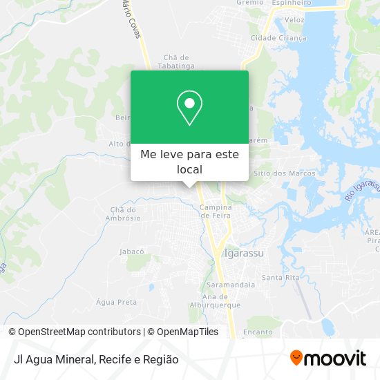 Jl Agua Mineral mapa