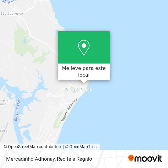 Mercadinho Adhonay mapa