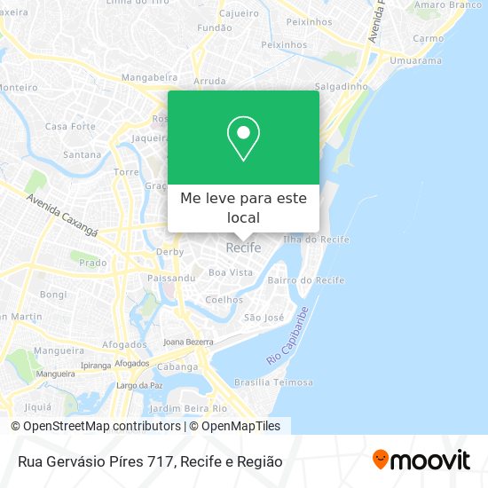 Rua Gervásio Píres 717 mapa