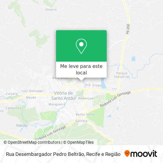Rua Desembargador Pedro Beltrão mapa