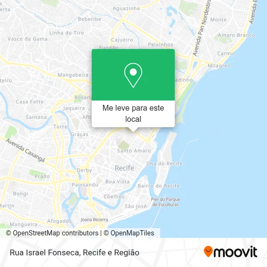 Rua Israel Fonseca mapa