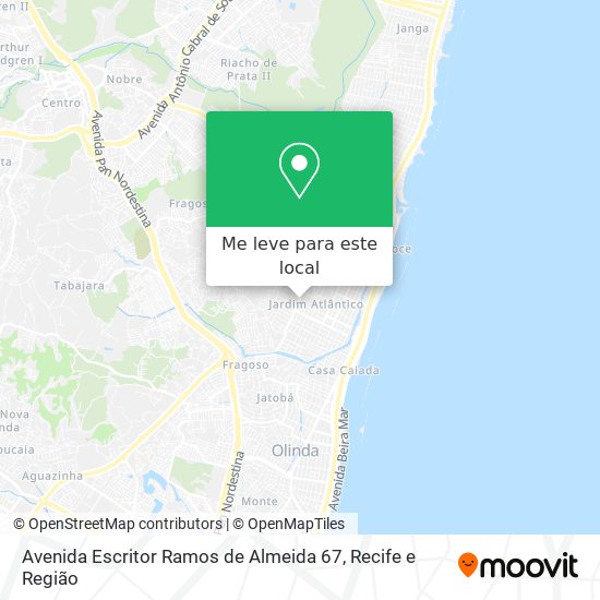 Avenida Escritor Ramos de Almeida 67 mapa
