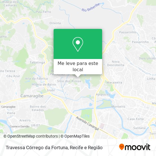 Travessa Córrego da Fortuna mapa