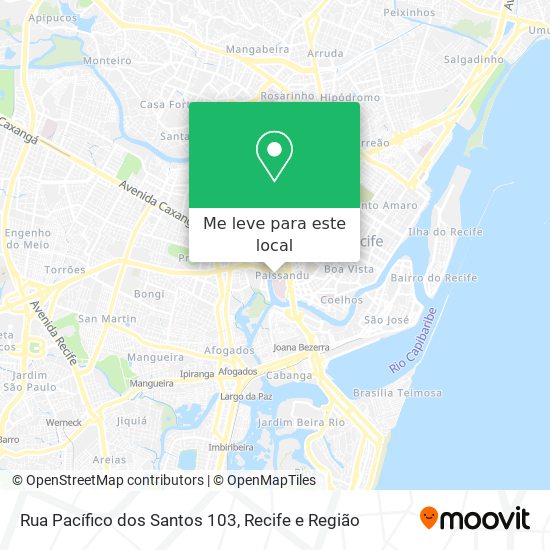 Rua Pacífico dos Santos 103 mapa