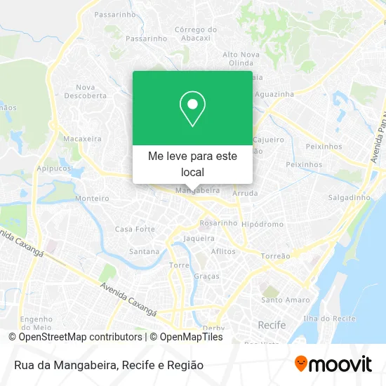 Rua da Mangabeira mapa