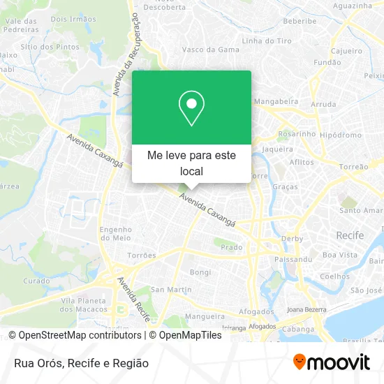 Rua Orós mapa